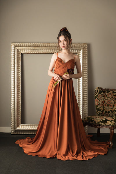 バッククロス テラコッタ キャミソールドレス(W219)