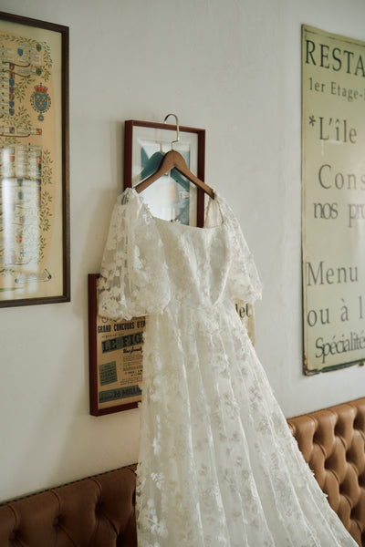 2way 総レース パフスリーブドレス(W295)