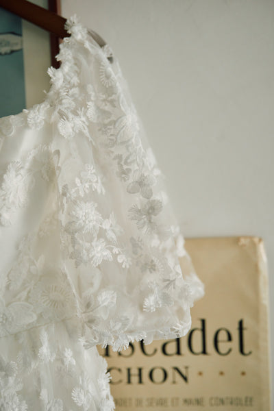 2way 総レース パフスリーブドレス(W295)