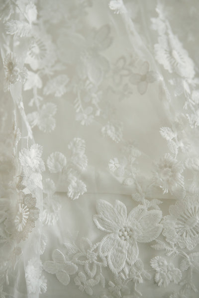 2way 総レース パフスリーブドレス(W295)