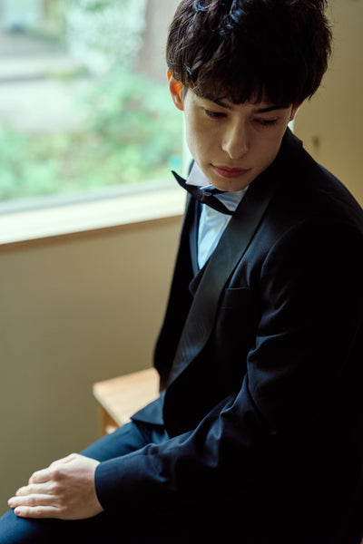 スリーピース メンズスーツ タキシード フォーマルブラック(M20)