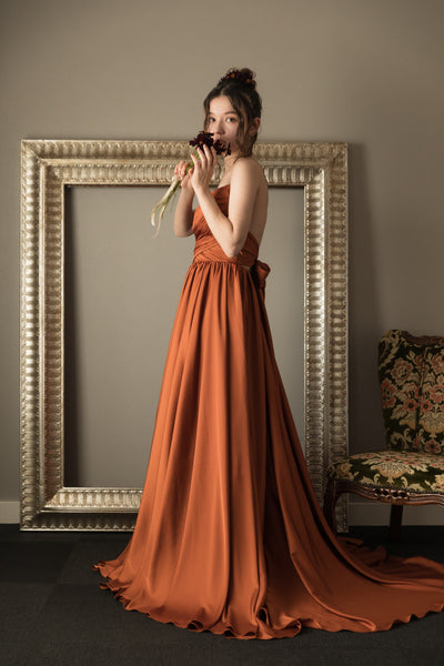 バッククロス テラコッタ キャミソールドレス(W219)