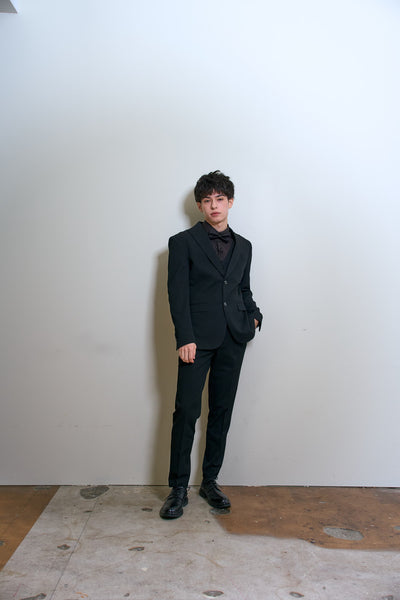 スリーピース メンズスーツ テーラードタキシード ブラック(M21)