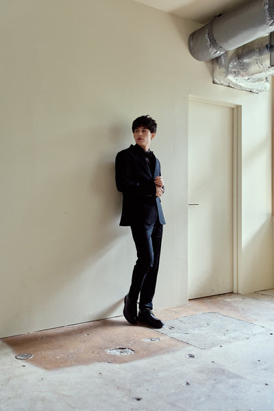 スリーピース メンズスーツ テーラードタキシード ブラック(M21)