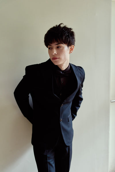 スリーピース メンズスーツ テーラードタキシード ブラック(M21)