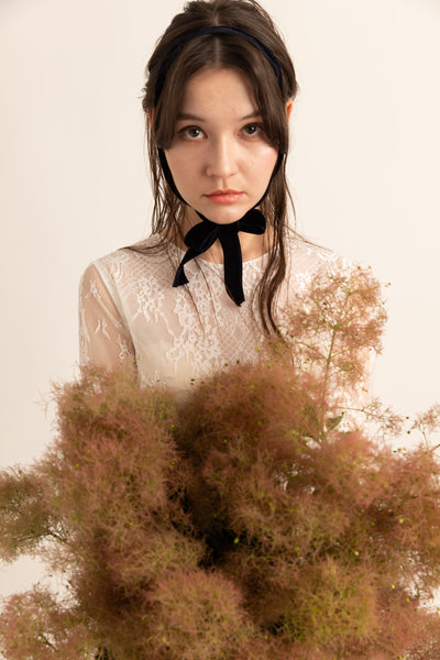 シフォン レース ドッキング ウエディングドレス(W39)