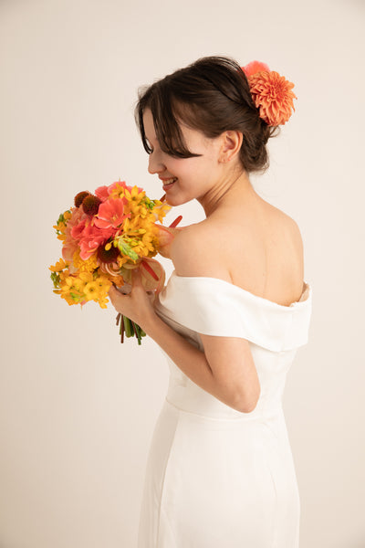 オフショルダー ソフトマーメイドドレス(W188)