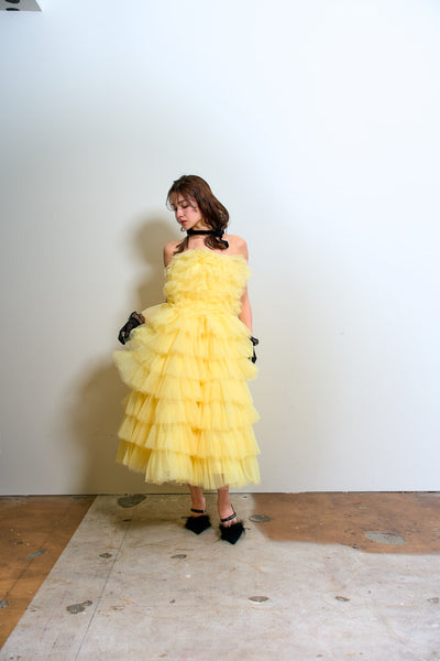 フリル ティアードドレス(W369)