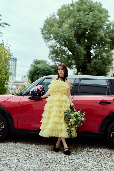 フリル ティアードドレス(W369)