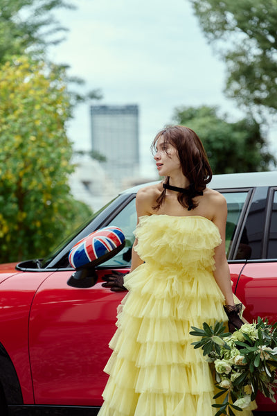 フリル ティアードドレス(W369)