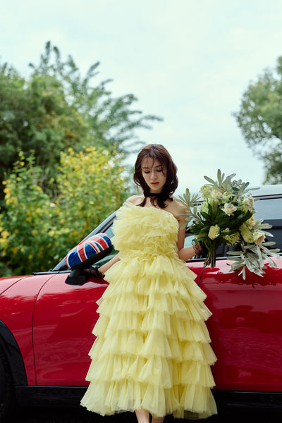 フリル ティアードドレス(W369)