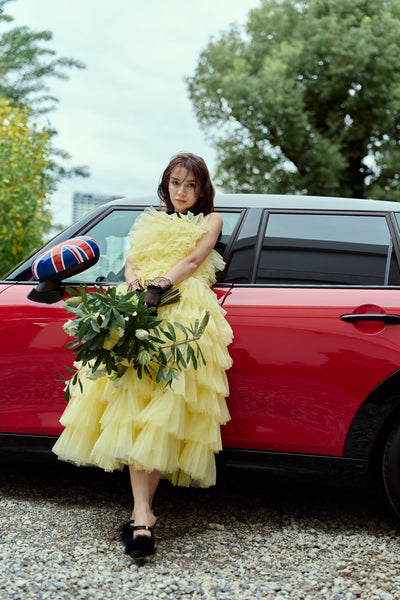 フリル ティアードドレス(W369)