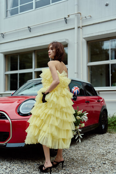 フリル ティアードドレス(W369)