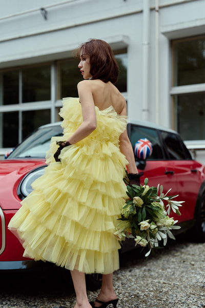 フリル ティアードドレス(W369)