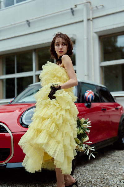 フリル ティアードドレス(W369)