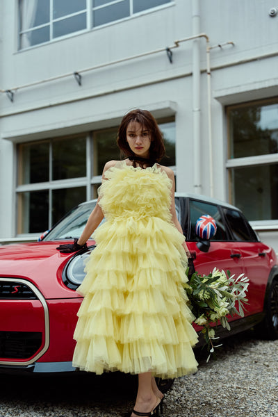 フリル ティアードドレス(W369)