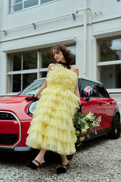 フリル ティアードドレス(W369)