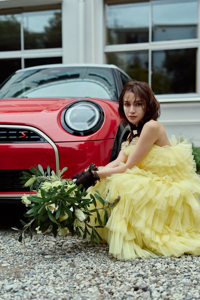 フリル ティアードドレス(W369)