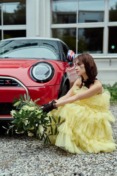 フリル ティアードドレス(W369)