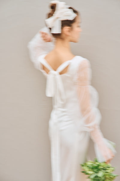 スクエアネック ロングスリーブドレス(N03)