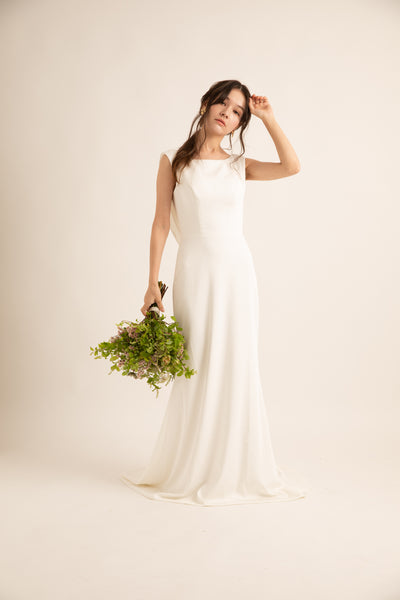 バックシャン ソフトマーメイドドレス(W190)