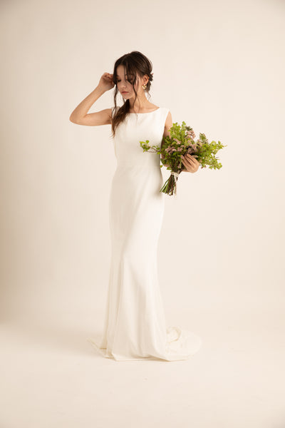 バックシャン ソフトマーメイドドレス(W190)