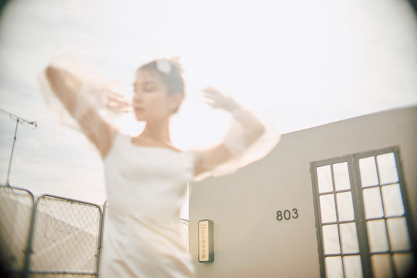 スクエアネック ロングスリーブドレス(N03)