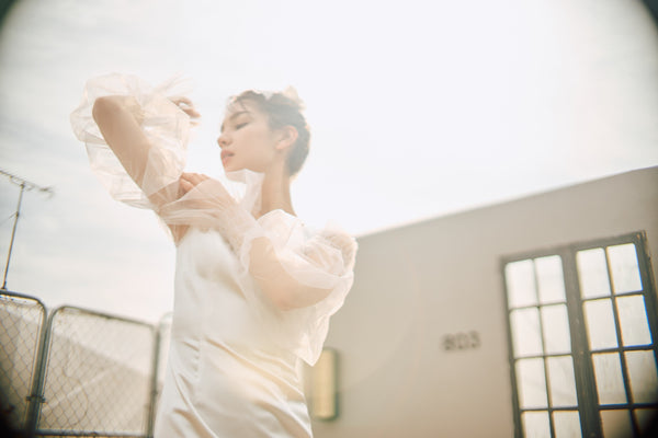 スクエアネック ロングスリーブドレス(N03)