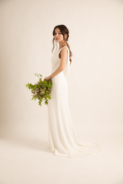 バックシャン ソフトマーメイドドレス(W190)