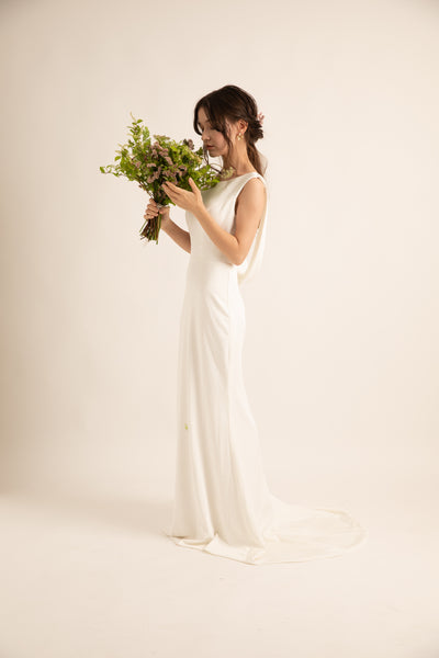 バックシャン ソフトマーメイドドレス(W190)