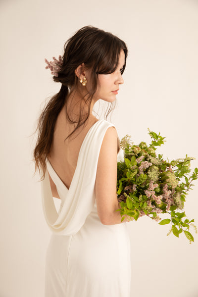 バックシャン ソフトマーメイドドレス(W190)