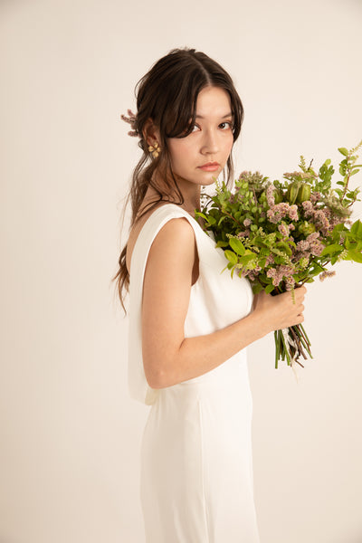 バックシャン ソフトマーメイドドレス(W190)