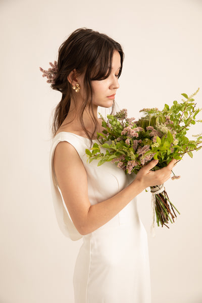 バックシャン ソフトマーメイドドレス(W190)