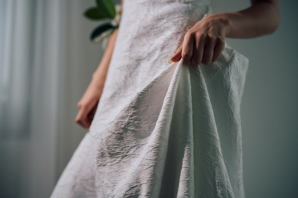 ジャガード バックリボン ノースリーブドレス(W321)