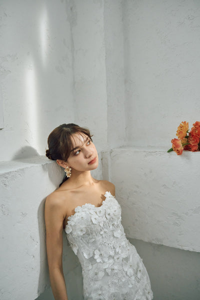 フラワーレース マーメイドドレス(W298)