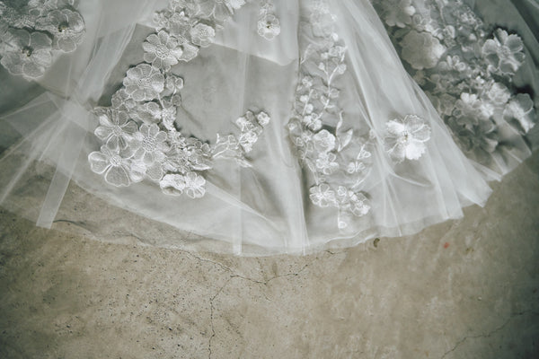 フラワーレース マーメイドドレス(W298)