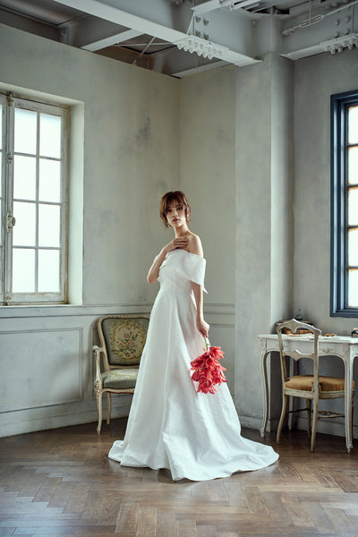 ジャガード オフショルダードレス(W277)