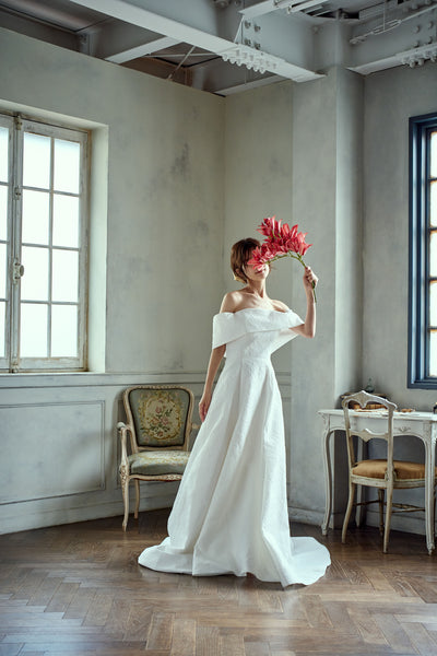 ジャガード オフショルダードレス(W277)