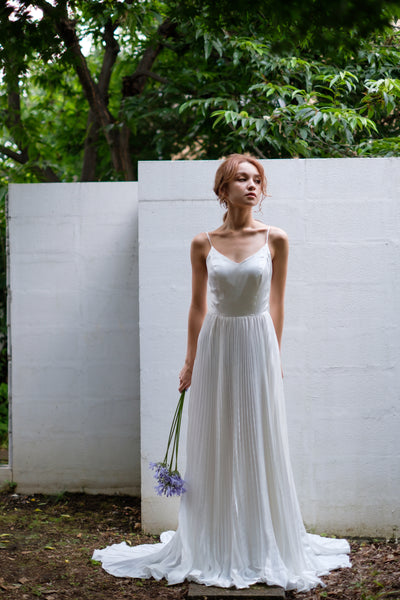 ボレロ付き プリーツ キャミソールドレス(W239)