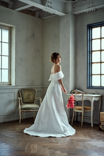 ジャガード オフショルダードレス(W277)