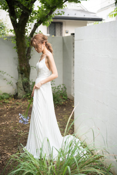 ボレロ付き プリーツ キャミソールドレス(W239)