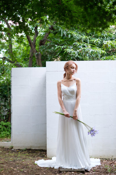 ボレロ付き プリーツ キャミソールドレス(W239)