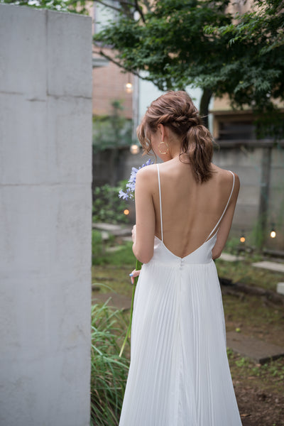 ボレロ付き プリーツ キャミソールドレス(W239)