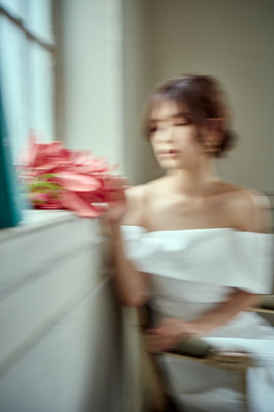 ジャガード オフショルダードレス(W277)