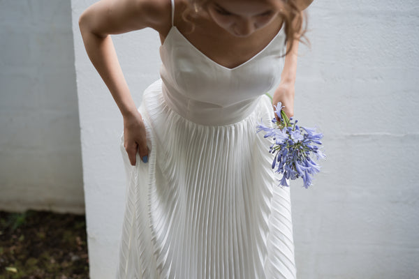 ボレロ付き プリーツ キャミソールドレス(W239)