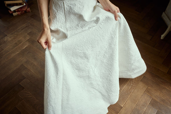 ジャガード オフショルダードレス(W277)