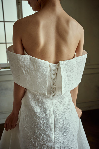 ジャガード オフショルダードレス(W277)