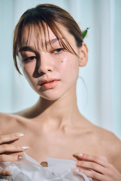 立体レース ベアトップ チュール Aラインドレス(W319)