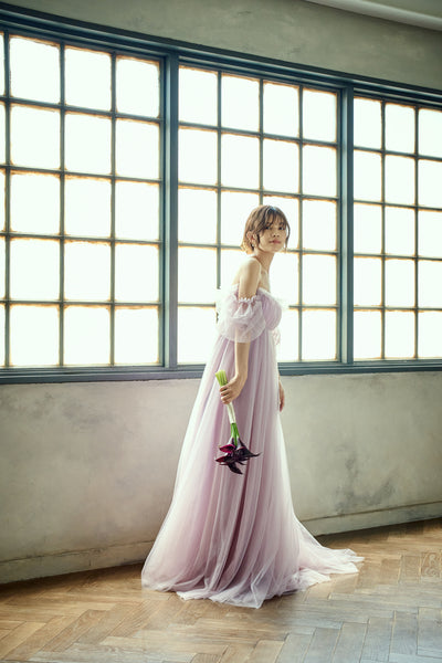 エンパイアライン チュールドレス(W283PU)