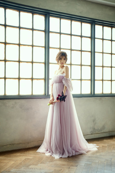 エンパイアライン チュールドレス(W283PU)